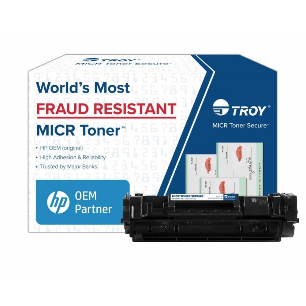 TROY 3001 MICR Toner Secure Black Toner Cartridge, 02-W1380A-001 MPN:02-W1380A-001