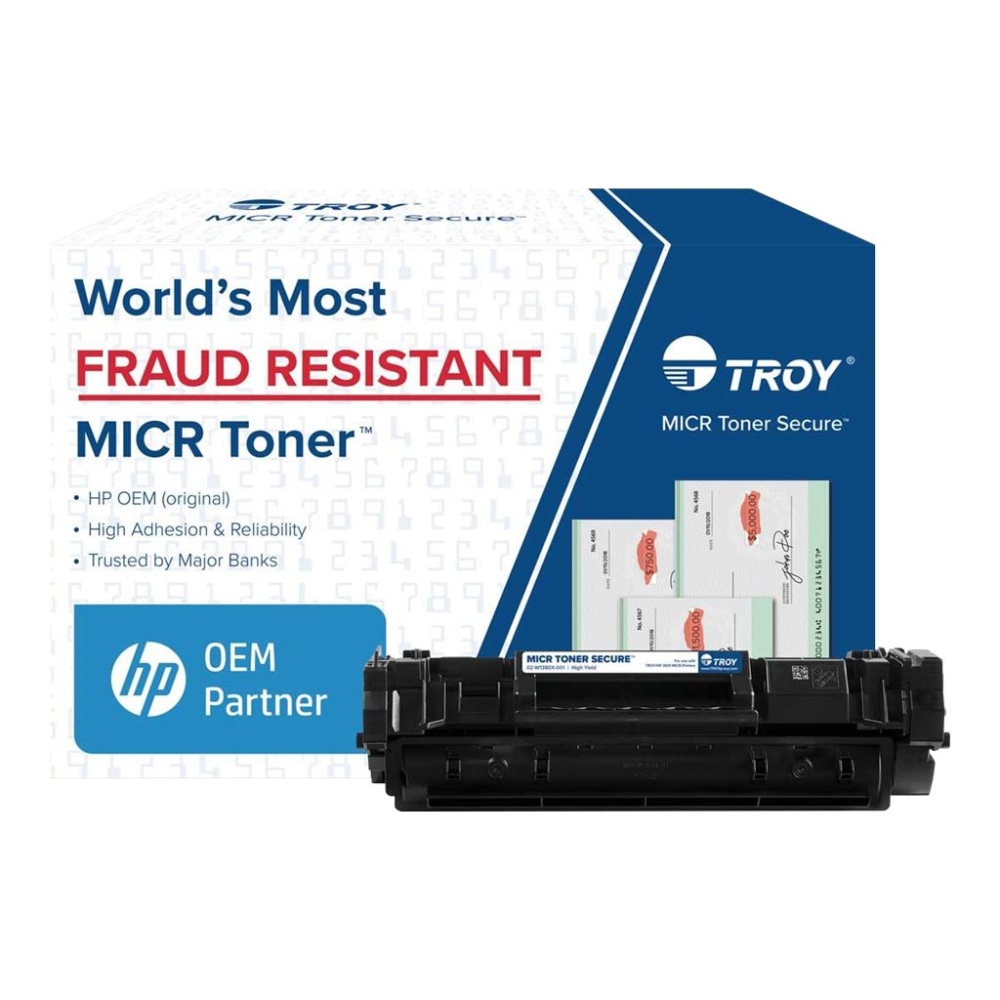 TROY MICR Toner Secure - Black - original - MICR toner cartridge (alternative for: HP W1380X) - - 02W1380X001 MPN:02-W1380X-001