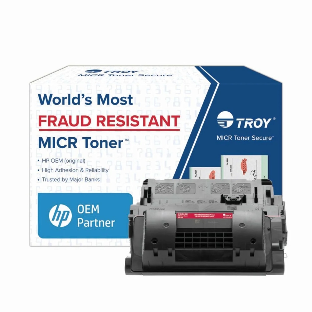 TROY M602/M603 MICR Secure High-Yield Toner Cartridge for Check Printing, Black, Total Qty 1 MPN:02-81351-001