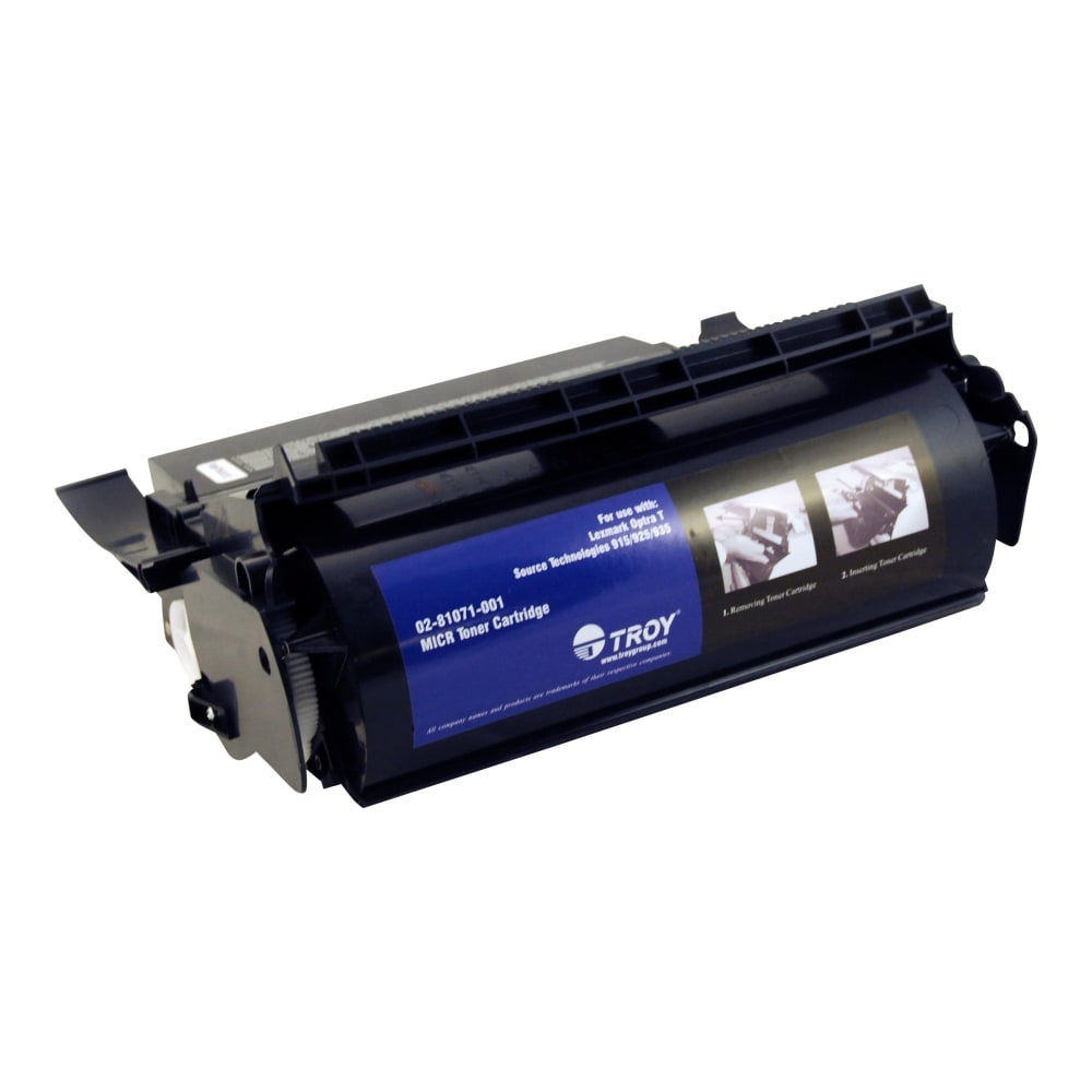 TROY - Black - compatible - toner cartridge - for Lexmark T520, T522, T620; Optra T610, T612, T614, T616; OptraImage T610, T614, T616 MPN:02-81071-001