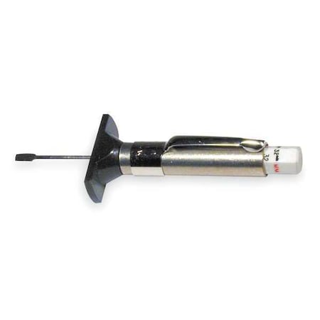 Tire Tread Depth Gauge, 1/32 in Tread Dp Calibration Increments, Steel, Pocket Clip MPN:40-395