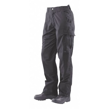 Tactical Pants, 40 in x 37 in, Black, 35% Cotton, 65% Polyester MPN:1024