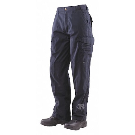 Men's Tactical Pants, 30 in, Navy, 35% Cotton, 65% Polyester MPN:1061