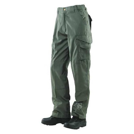 Men's Tactical Pants, 40 in, Olive Drab Green, 100% Cotton Canvas MPN:1071