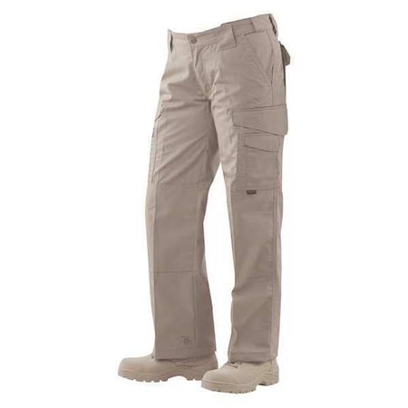 Women's Tactical Pants, 14, Khaki, 35% Cotton, 65% Polyester MPN:1095