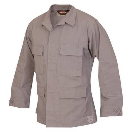 Military Coat, 65% Polyester/35% Cotton, Button, Gray, R/M MPN:1301