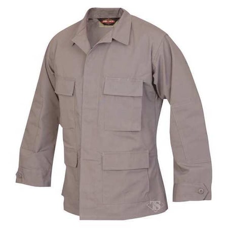 Military Coat, 65% Polyester/35% Cotton, Button, Gray, R/S MPN:1301