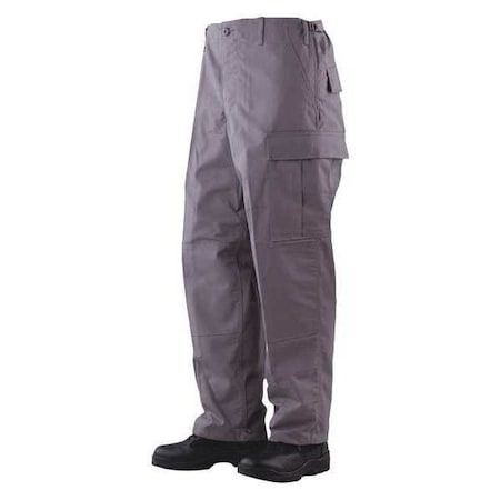 Men's Military Pants, M, Gray, 35% Cotton, 65% Polyester MPN:1304