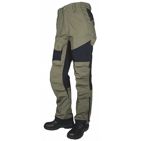 Men's Tactical Pants, 30 in x 32 in, Black/Ranger Green MPN:1437