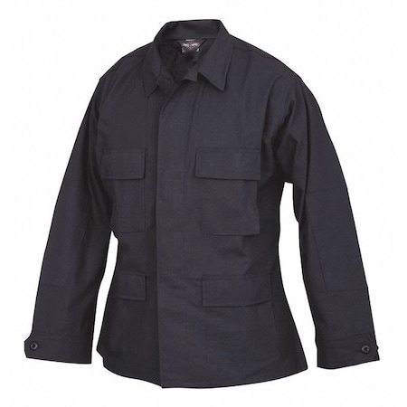 BDU Coat, 100% Cotton Ripstop, Button, Navy, 3XL MPN:1586
