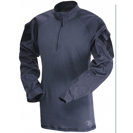 Tactical Shirt, Zipper, 2 Pocket(s), Navy, XL MPN:2567