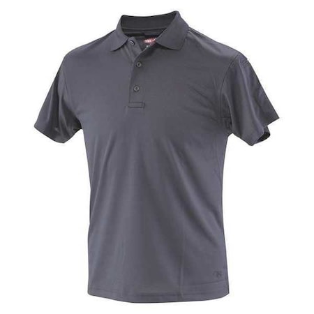 Men's Tactical Polo Shirt, 100% Polyester Jersey Knit, Button Front, 0 Pocket(s), Navy, Xl MPN:4340
