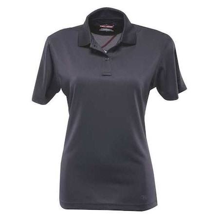 Women's Tactical Polo Shirt, 100% Polyester Jersey Knit, Button Front, 0 Pocket(s), Navy, Xl MPN:4376
