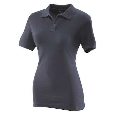 Women's Women's Tactical Polo, 100% Double Cotton Pique, Button Front, 0 Pocket(s), Navy, M MPN:4498