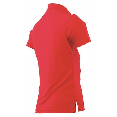 Women's Tactical Polo Shirt, 100% Polyester Jersey Knit, Button Front, 0 Pocket(s), Red, Xl MPN:4516