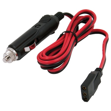 3-Pin Plug/12-Volt Plug Fused Replacement CB Power Cord MPN:TSPSCBH-3P