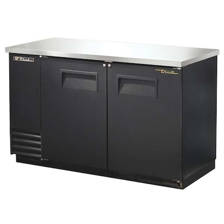 Commercial Bottle Cooler, Width 15-13/16 In Black MPN:TBB-2-HC