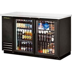 True® Back Bar Cooler 2 Section - 58-7/8