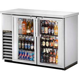 True® Back Bar Cooler 2 Section - 49-1/8