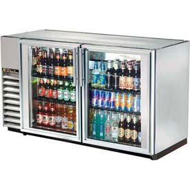 True® Back Bar Cooler 2 Section - 59-7/8