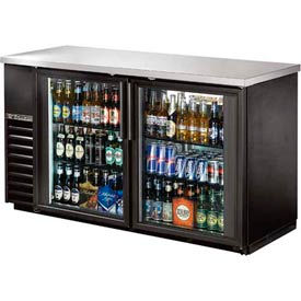 True® Back Bar Cooler 2 Section - 61-1/8