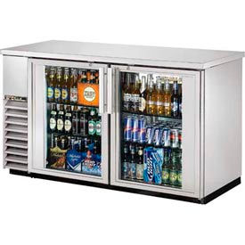 True® Back Bar Cooler 2 Section - 61-1/8