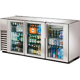 True® Back Bar Cooler 3 Section - 71-7/8