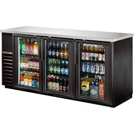 True® Back Bar Cooler 3 Section - 73-1/8