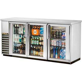 True® Back Bar Cooler 3 Section - 73-1/8