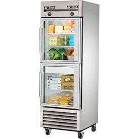 True® T-Series Refrigerator/Freezer Reach-In 1 Section Two Half Glass Swing Doors T-23DT-G-HC-FGD01