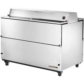 True® Mobile Milk Cooler 16 Crates Dual Sided - 58