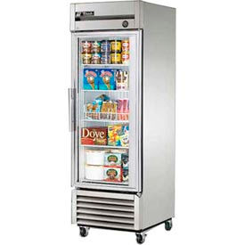 True® T-Series Reach In Freezer Glass Door 23 Cu. Ft. Stainless Steel Glass Swing Door T-23FG-HC-FGD01