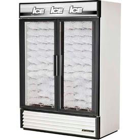 True® Ice Merchandiser 2 Section No Tank - 54-1/8
