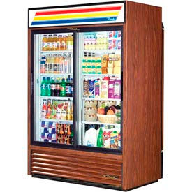 True® Refrigerated Rear-Load Merchandiser 2 Section - 54-1/8