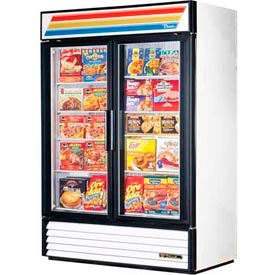True® Freezer Merchandiser 2 Section - 54-1/8