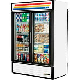 True® Refrigerated Rear-Load Merchandiser 2 Section - 54-1/8