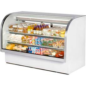 True® Curved Glass Deli Case - 72-1/4