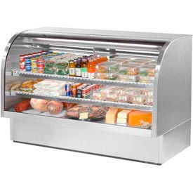 True® Curved Glass Deli Case - 72-1/4