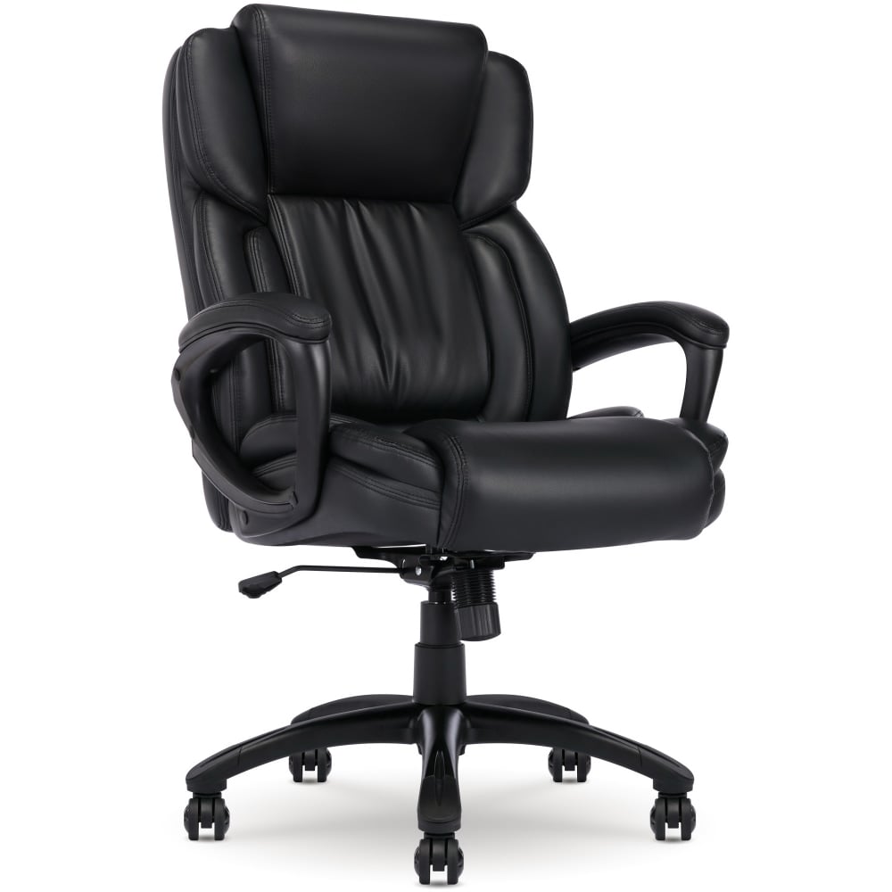 Serta Garret Ergonomic Bonded Leather High-Back Executive Chair, Space Black MPN:43520E
