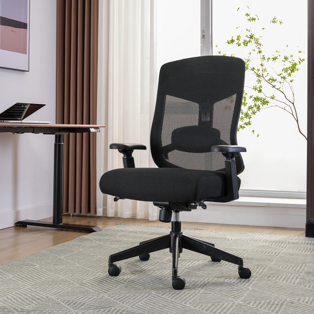 Serta Commercial Eco-2000 Big & Tall Ergonomic Mesh High-Back Executive Office Chair, Black MPN:52306-BLK