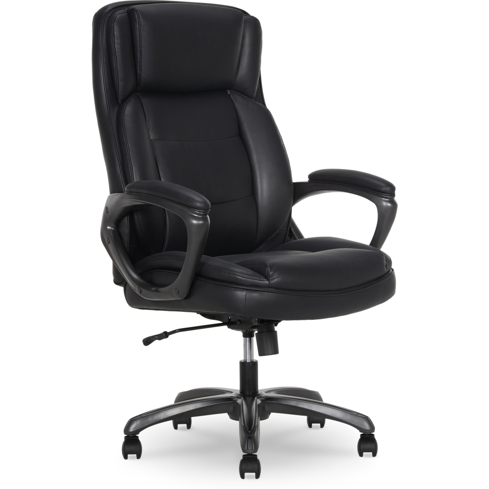 Thomasville Lansing Ergonomic High-Back Faux Leather Big & Tall Office Chair, Black MPN:52398-BLK