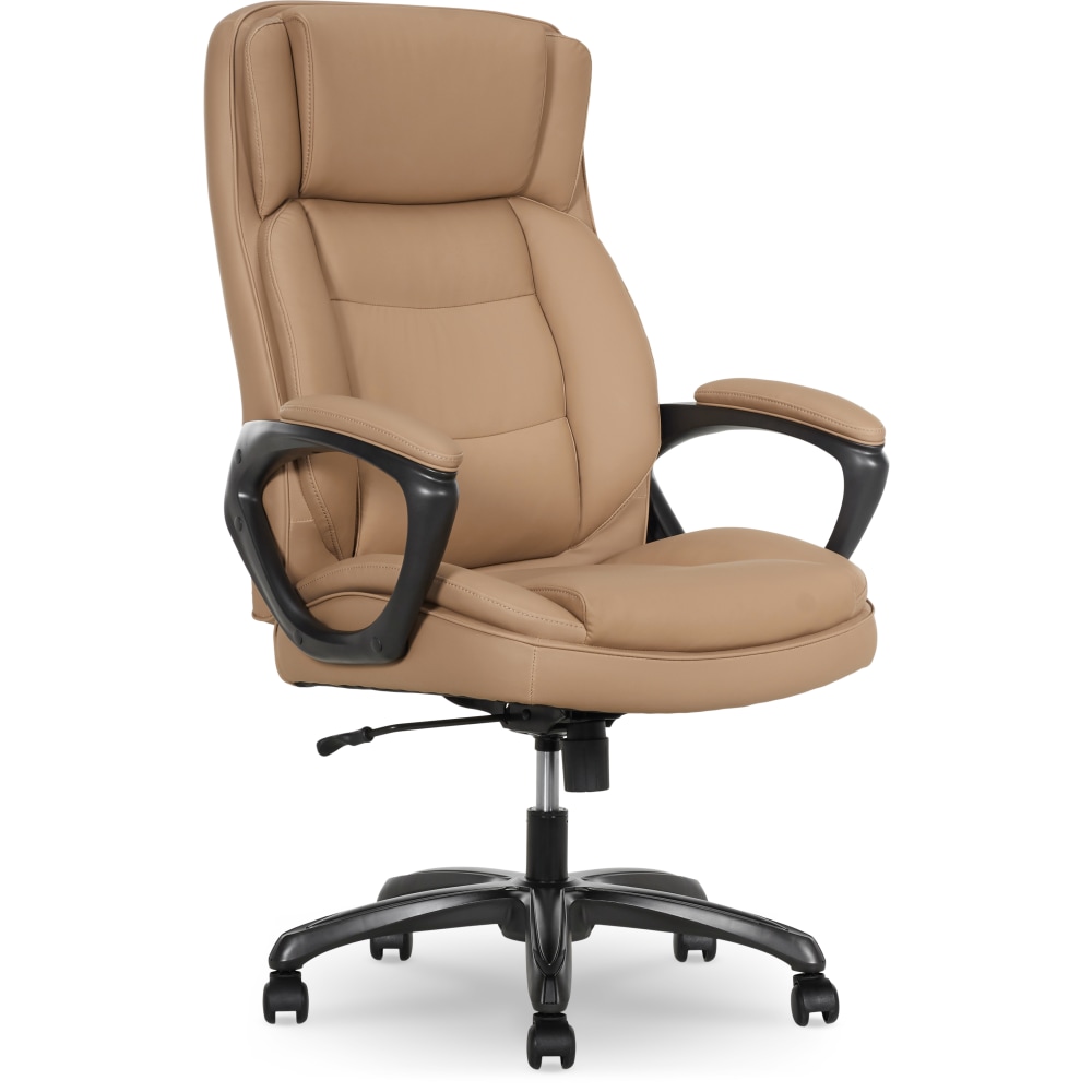 Thomasville Lansing Ergonomic High-Back Faux Leather Big & Tall Executive Office Chair, Light Tan MPN:52398-TAN