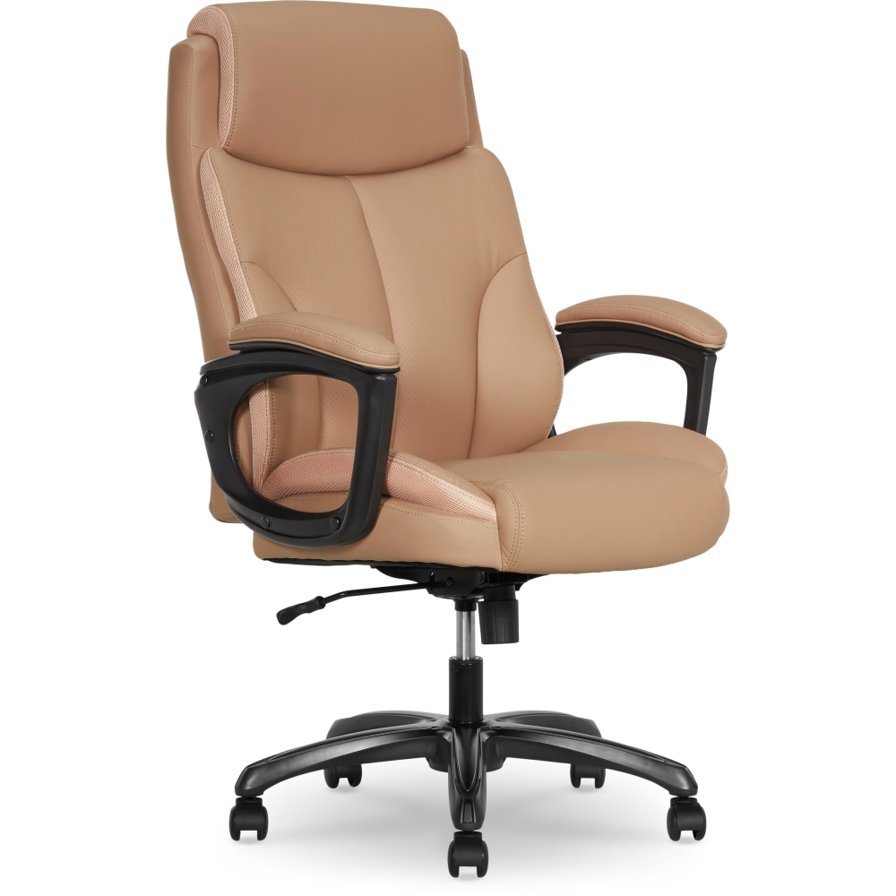 Thomasville Danvers Ergonomic High-Back Faux Leather Big & Tall Executive Office Chair, Tan MPN:52403-TAN