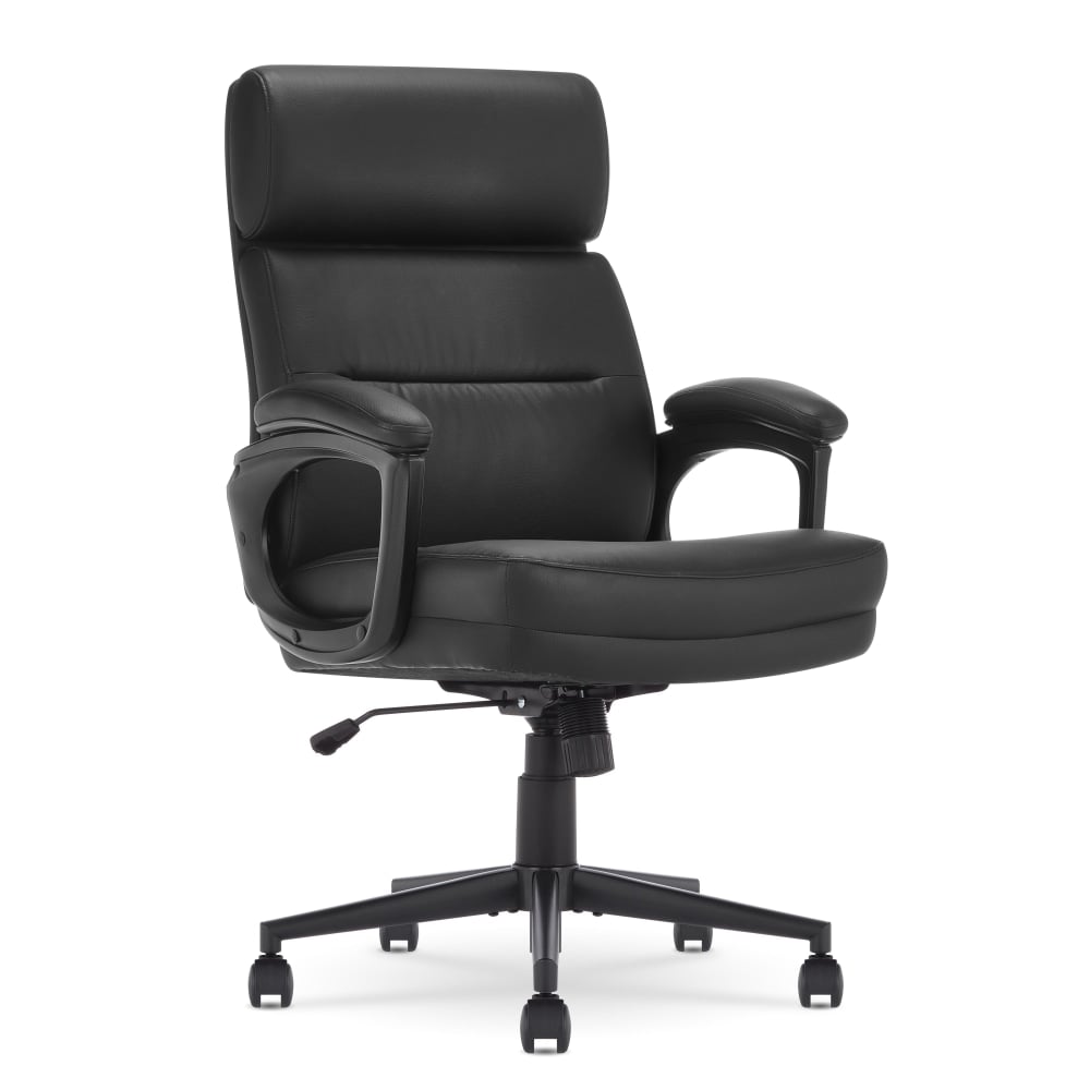 Serta Comfort Series Ergonomic Bonded Leather Mid-Back Executive Office Chair, Black MPN:CHR10130A