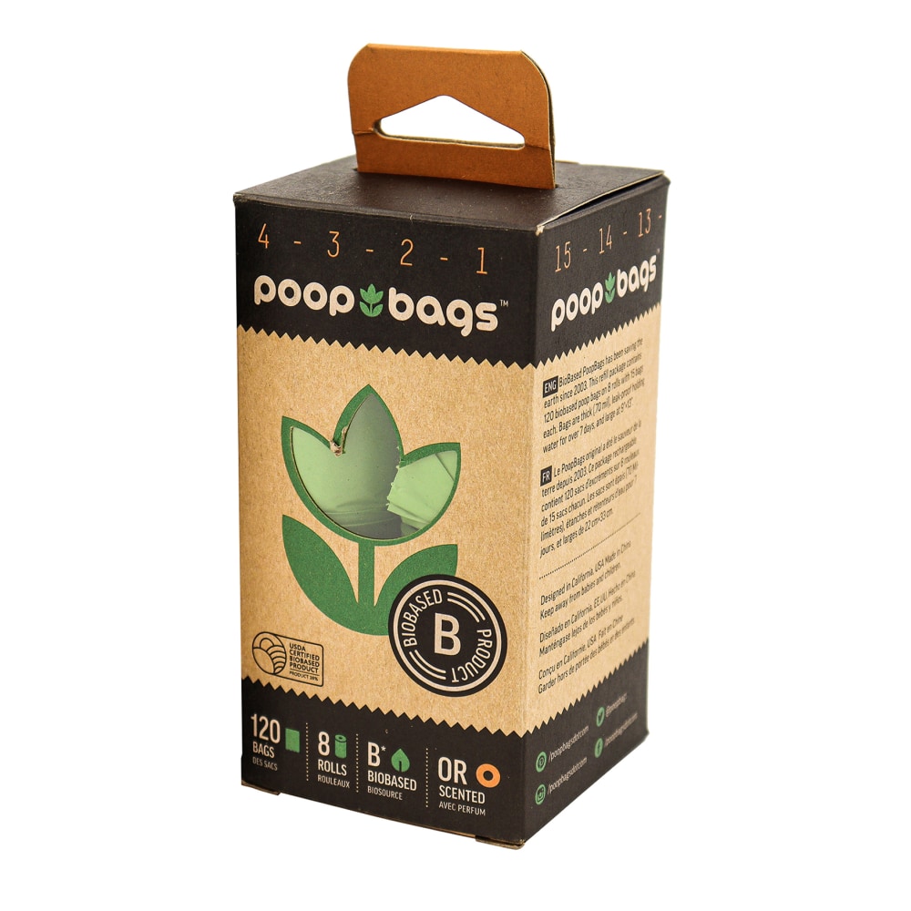 The Original Poop Bags Orange-Scented Countdown Roll, 76.8 Oz, Set Of 15 Bags MPN:ORANG925