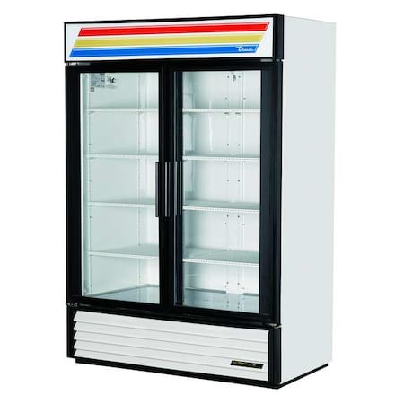 Glass Door Merchandiser Refrigerator, 49 cu ft, White MPN:GDM-49-HC-TSL01