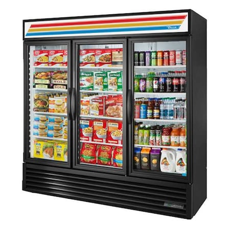 Refrigerated Merchandiser, Black, 3, 31 5/8 in MPN:GDM-72-HC-TSL01-Black