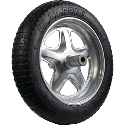 Sports Flat Free Wheel &Tire Assembly 