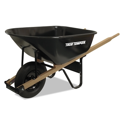 6CU.FT. Steel Tray Contractor Wheelbarrow MPN:J6