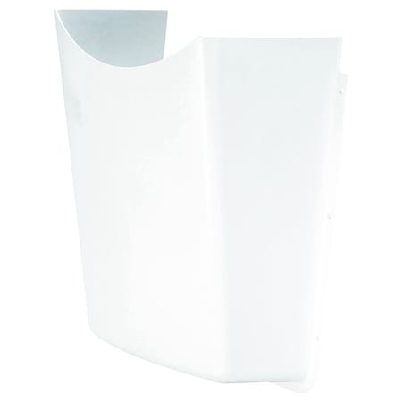 Lavatory Shield, PVC, White, 20 in H x 16 in W x 6-10 in D, 3/32 in Nominal Wall MPN:82202
